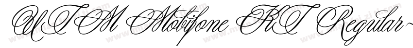 UTM Mobifone KT Regular字体转换